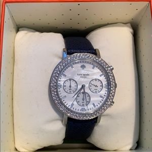 Kate Spade blue leather watch